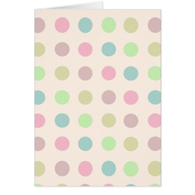 Polka dots hälsningskort (Framsidan)