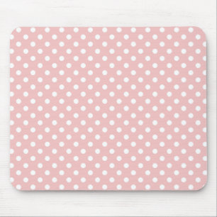Polka dots i babyrosor Mousepad Musmatta