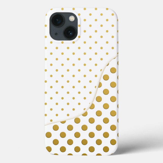 Polka dots i Guld och Vita (Baksida)