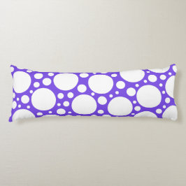 Polka dots i Lila och vit Kroppskudde