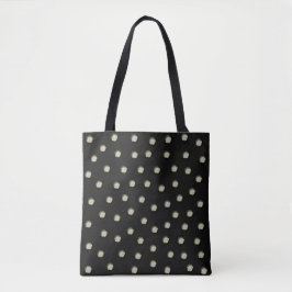 Polka dots i LtGrey Recsed Metallic Design-utseend Tygkasse