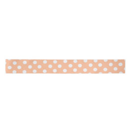polka dots i persikofuzz satin ribbon