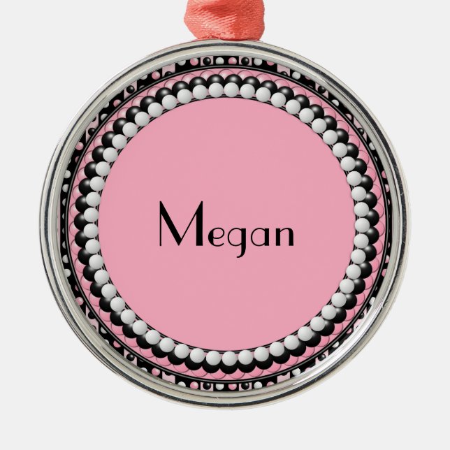 Polka dots i Rand Monogram Ornament (Framsidan)