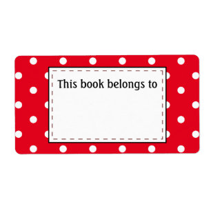 Polka dots i Röda och vita Fraktsedel