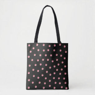 Polka dots i Rosa färdigt utseende för metalldesig Tygkasse
