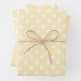 polka dots in butter  yellow