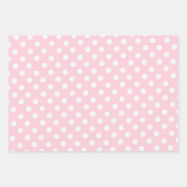 polka dots in pastel pink 