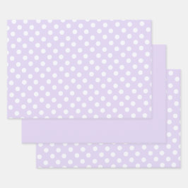 polka dots in  soft lavender