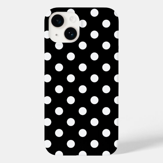 Polka dots iPhone 14 Fodral (Baksida)
