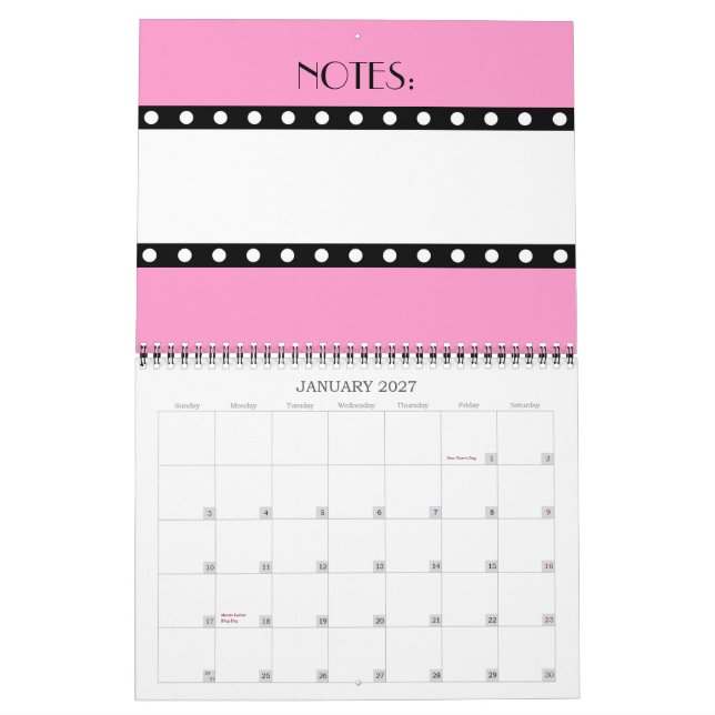 Polka dots kalender (Jan 2027)