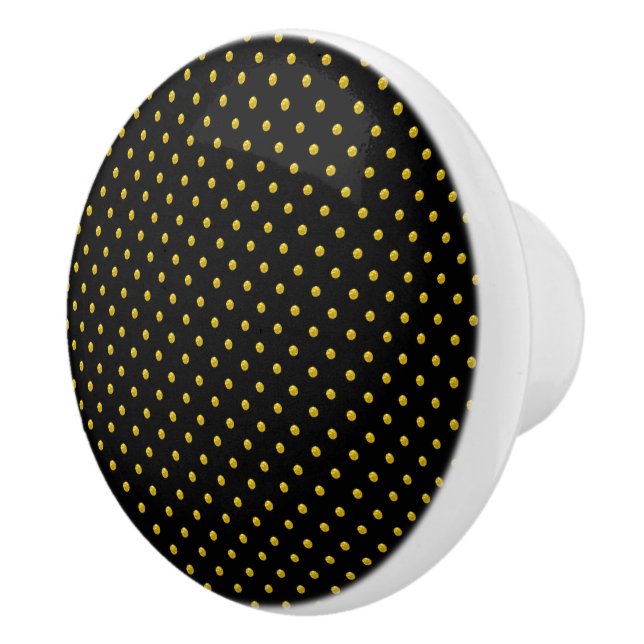 Polka dots keramisk knopp (Höger)