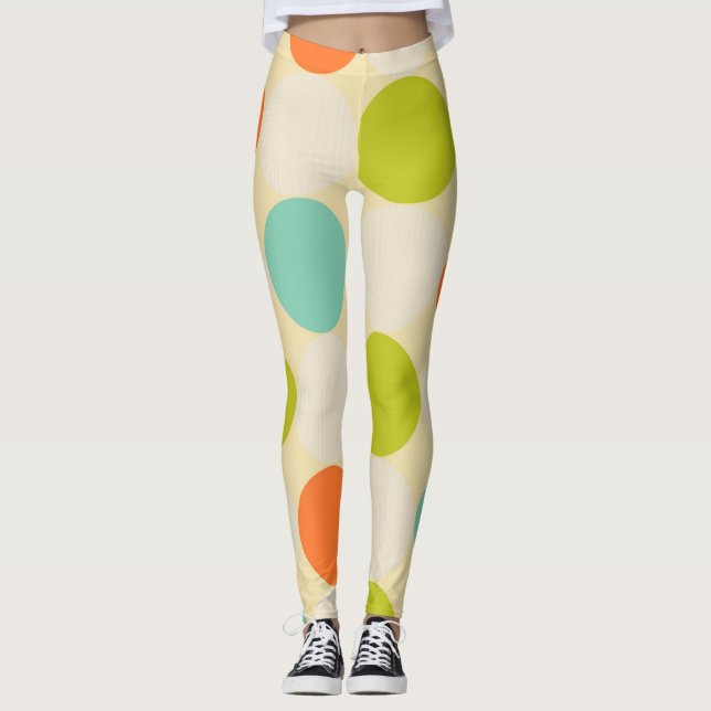 Polka dots Kvinnors förband Leggings (Framsida)