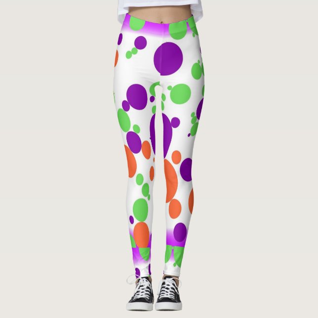 Polka dots Kvinnors förband Leggings (Framsida)