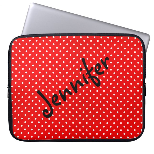 Polka dots laptop fodral (Framsidan)