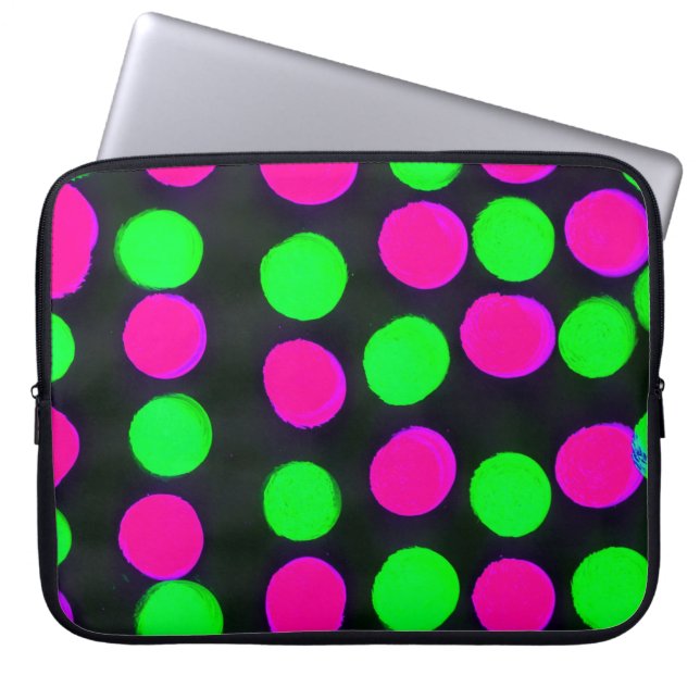 Polka dots laptop fodral (Framsidan)