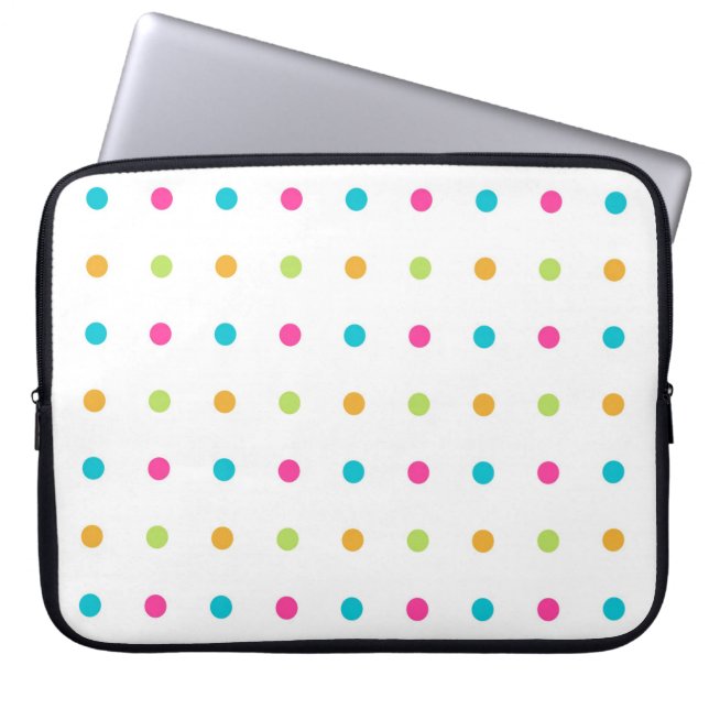 Polka dots laptop fodral (Framsidan)