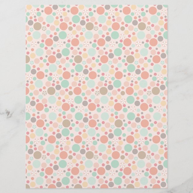 Polka dots Letterhead Patterned Papper (Framsida)