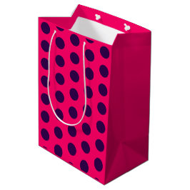 Polka Dots lila varmt rosa födelsedag