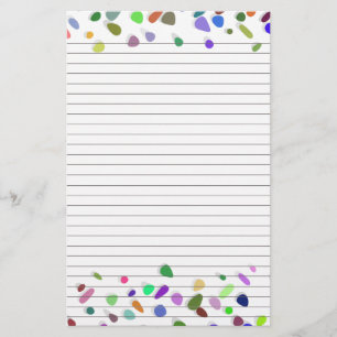 Polka dots-lind Papper för anteckningsmall