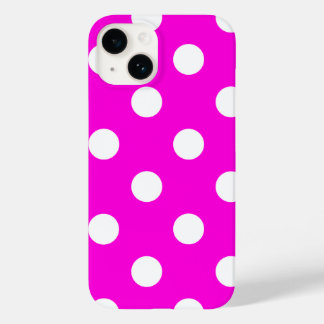Polka dots magenta #FF00DC Fodral-Mate iphone case
