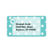 Polka dots med hjärta V3