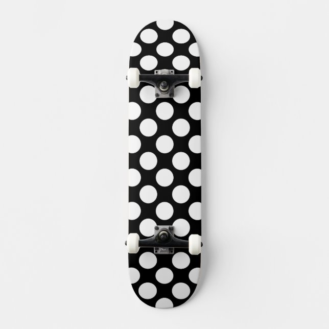 Polka dots mini skateboard bräda 18,5 cm (Framsida)