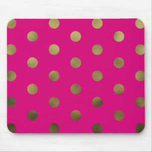 Polka dots moderna Mousepad för Glam Faux för ne Musmatta