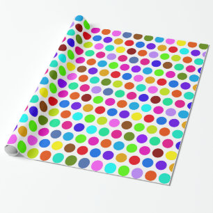 Polka dots Mönster färgad + rygg. & idé Presentpapper