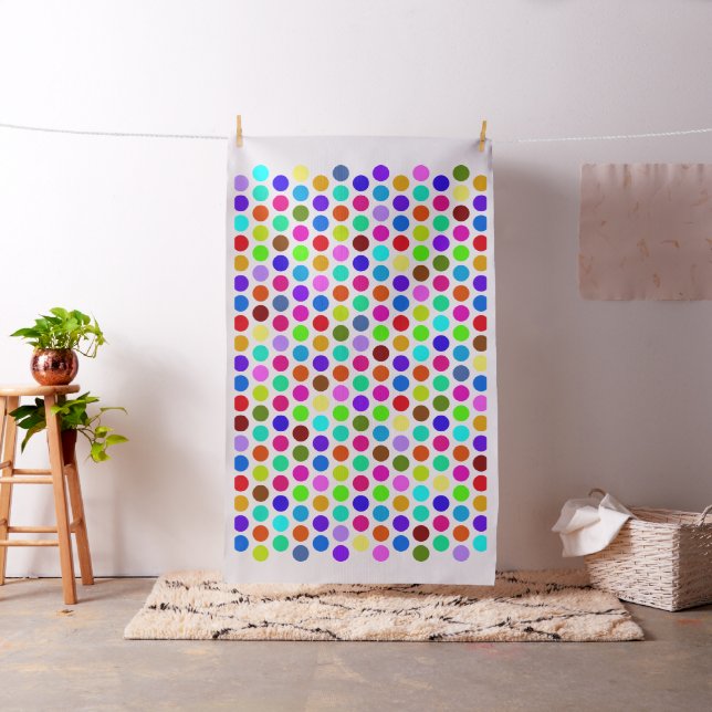 Polka dots Mönster färgad + rygg. & idéer Tyg (In Situ)