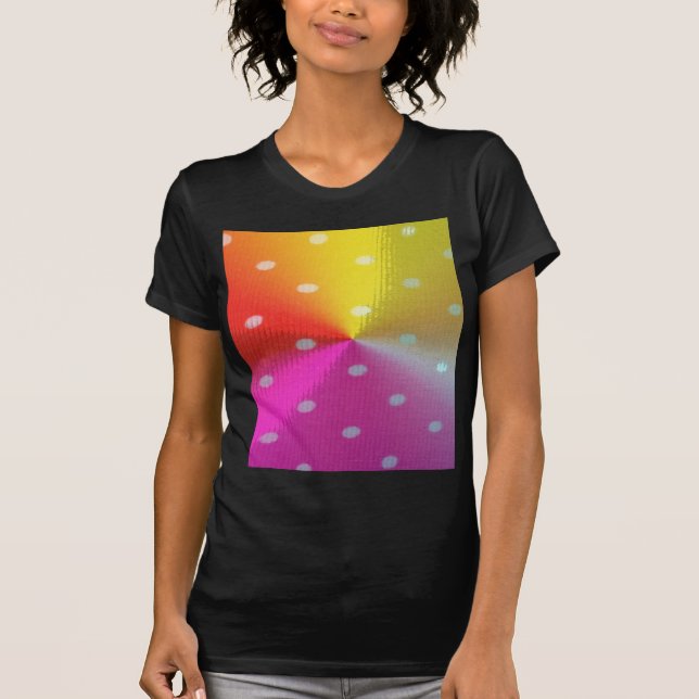 polka dots Mönster färglöst färg Tee (Framsida)