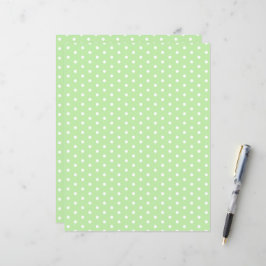 Polka dots Mönster Pastel Grönt Skrapbook Papper