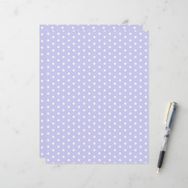 Polka dots Mönster Pastel Violet Scrapbook Papper