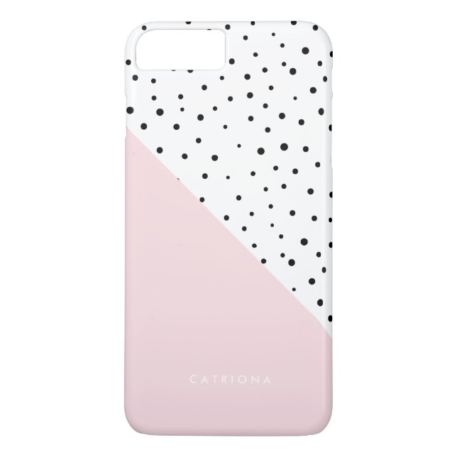 Polka dots Mönster  Rosa Abtract Personlig Case-Mate iPhone Skal (Baksida)