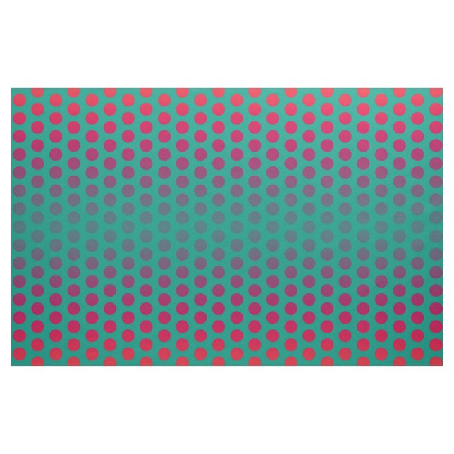 Polka dots Mönster seagreen red + era idéer Tyg (Yard)