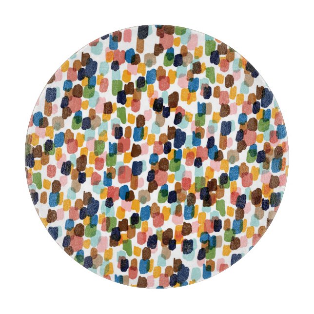 Polka dots: Multifärgad handfärg. (Framsidan)