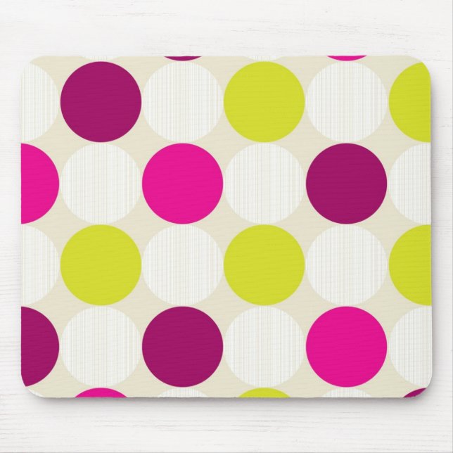 Polka dots musknapp musmatta (Framsidan)
