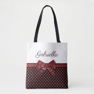 Polka dots och Bow Tygkasse
