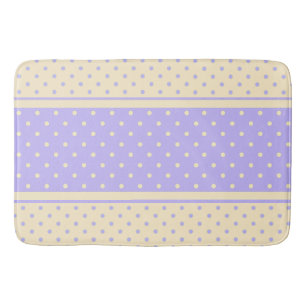 Polka dots, och punkter lavender och gult badrumsmatta