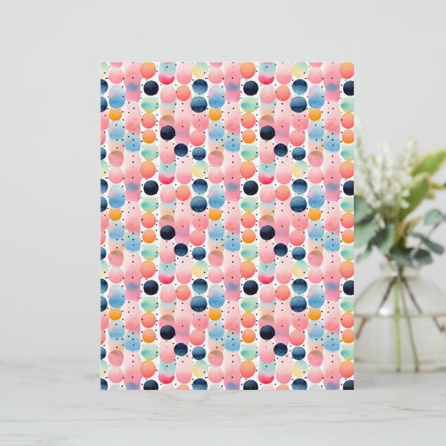 Polka dots och Rand 13 Rosa Blue (Stående Fram)
