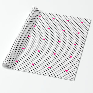 Polka dots och Rosa Hearts Presentpapper