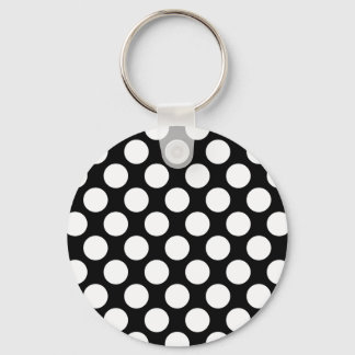 Polka dots på Black Nyckelring