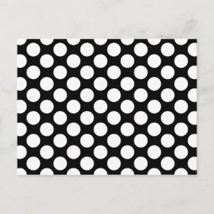 polka dots på Black Vykort