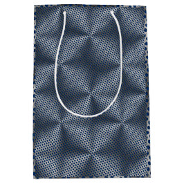 Polka dots på Metall Plate 01x4 DBlue BG