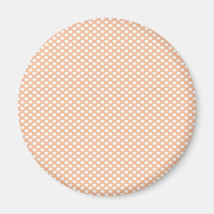 Polka dots på persika magnet