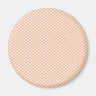 Polka dots på persikor magnet