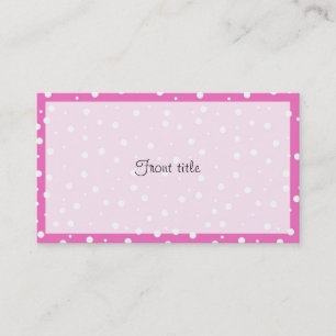 Polka dots på Rosa Visitkort