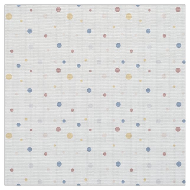 Polka dots på vitväv efter Tjocken av varvet Tyg (Prov)