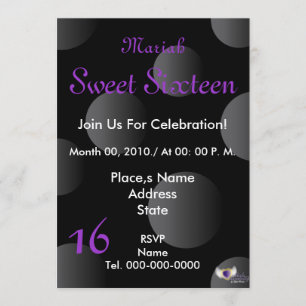 Polka dots Paradise Sweet sixteen- Anpassa Spara Datumet