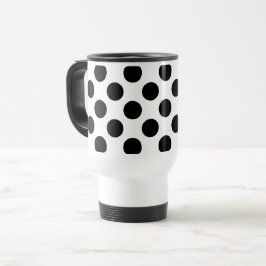 Polka dots, Polka Dot Mönster, Black and White Resemugg