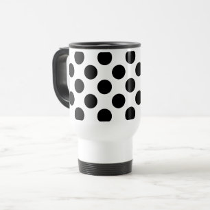 Polka dots, Polka Dot Mönster, Black and White Resemugg